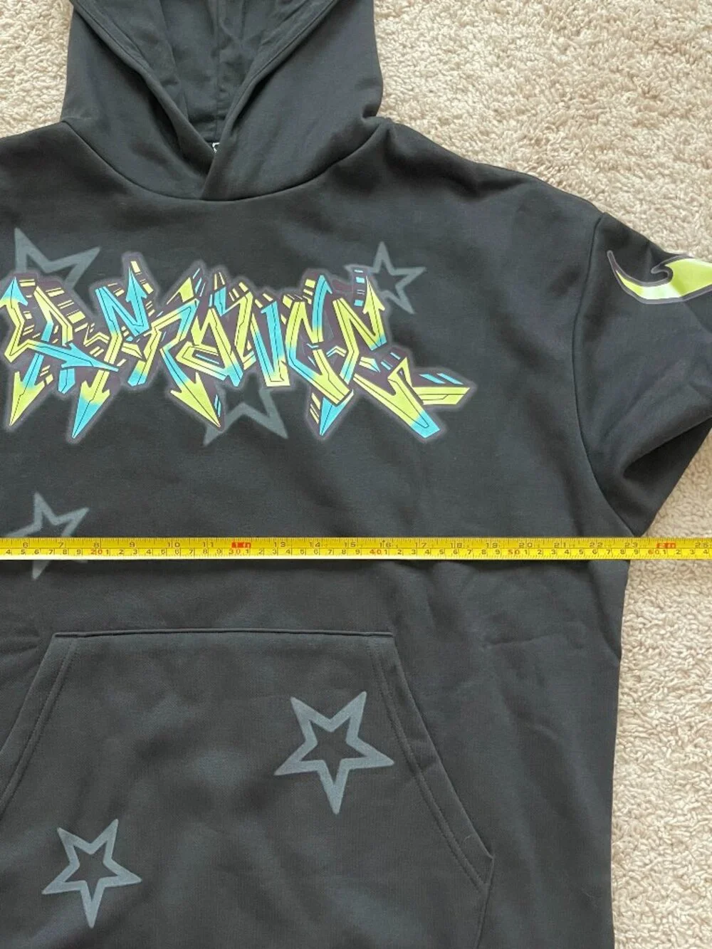Puma LaMelo LaFrance Reflections Stars Graphic Hoodie Black Size Medium